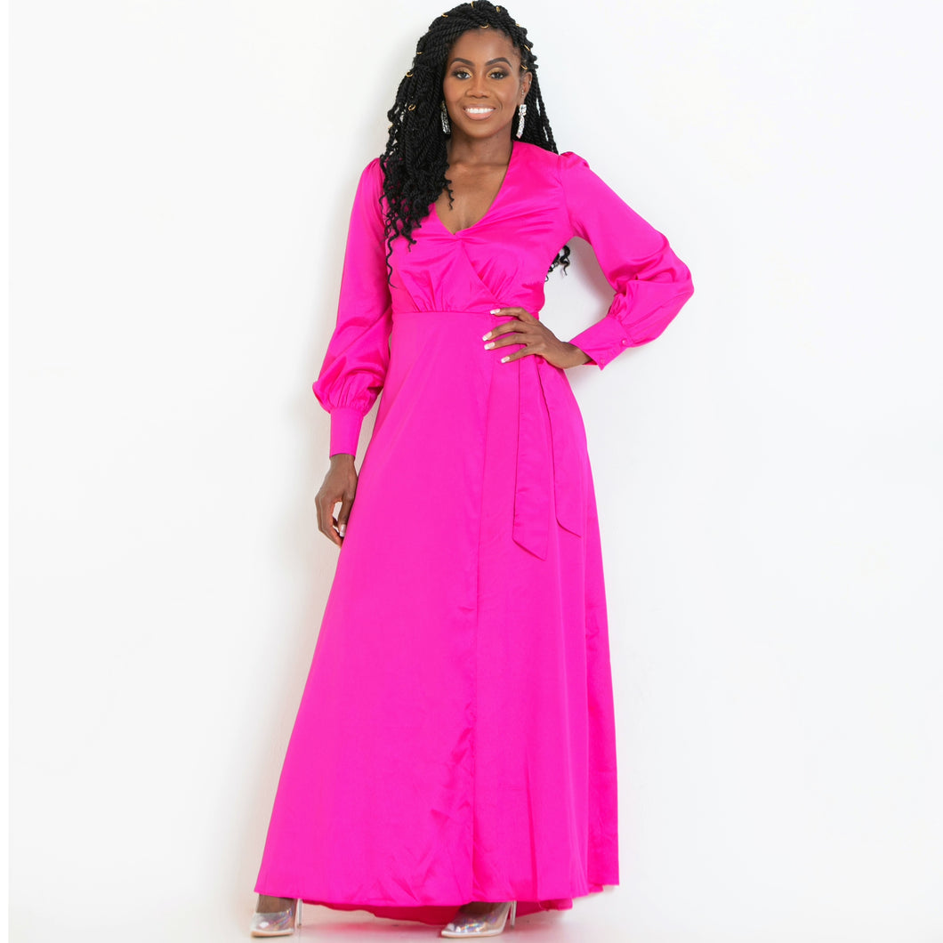 Magenta | Wrap Dress – Classy Connections